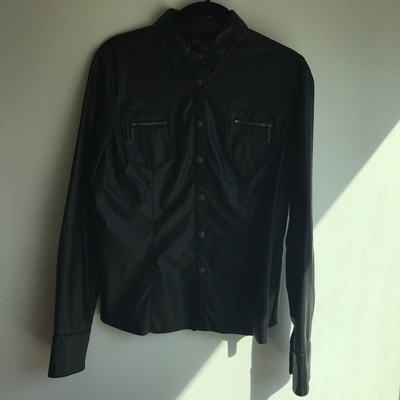 Blank NYC Tops - BlankNYC Women’s Vegan Leather Shirt